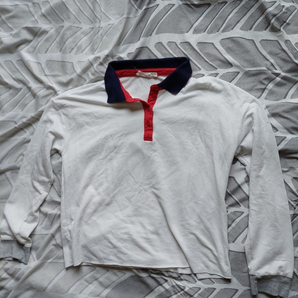 White Soft Collared Top